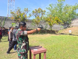 Dandim Nganjuk Bersama Forkopimda dan Perbakin Gelar Kegiatan Menembak Sinergitas
