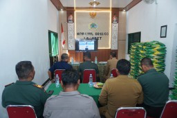 Dandim Nganjuk Ikuti Vicon Gerakan Pangan Murah Serentak se-Jawa Timur