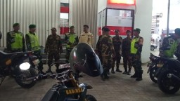 Koramil 0810/04 Berbek dan Banser Laksanakan Patroli Keamanan Ciptakan Lingkungan Aman di Wilayah Kecamatan Berbek
