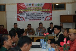 Dandim Nganjuk Bersama Forkopimda Adakan FGD Bahas Strategi Cipta Kondisi Harkamtibmas