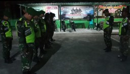 Sinergitas TNI dan Banser di Nganjuk, Jaga Kamtibmas Lewat Patroli Bersama