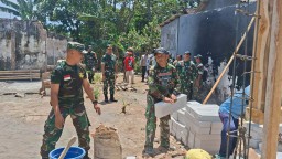 Dandim 0810/Nganjuk Bersama Tim Survey RTLH Sterdam V/Brawijaya dan Inspektorat Provinsi Tinjau Program RTLH di Wilayah Kodim 0810/Nganjuk