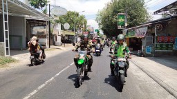 Kodim 0810/Nganjuk Bersama Banserm GP Ansor Gelar Patroli dan Siskampling