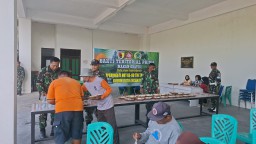Kodim 0810/Nganjuk Gelar Bhakti Teritorial Prima: Makan Gratis Meriahkan HUT TNI ke-80