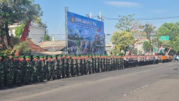UPACARA PERINGATAN HUT KE-80 TNI TAHUN 2025 KODIM 0810/NGANJUK BERLANGSUNG KHIDMAT