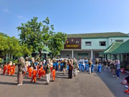 Tanamkan Cinta Tanah Air Sejak Dini, Siswa-Siswi TK Kabupaten Nganjuk Ikuti Outbound dan Pengenalan Bela Negara di Kodim Nganjuk