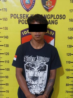 Polres Malang Tangkap Pencuri Motor di Sawah Karangploso, Pelaku Dihadiahi Tindakan Tegas