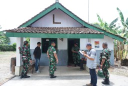 Tim Wasev Dinas PUPR Provinsi Jatim Tinjau Program Rutilahu di Wilayah Kodim 0810/Nganjuk
