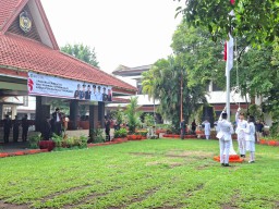 Dandim Nganjuk Ikuti Upacara Peringatan Hari Sumpah Pemuda ke-97 Tahun 2025 di Pendopo Kabupaten Nganjuk