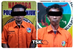 Dua Pria Kertosono dan Kediri Diringkus di Nganjuk Gara-gara Diduga Edarkan Sabu