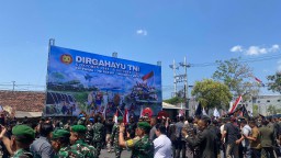 Kejutan Solidaritas Lintas Organisasi Warnai HUT TNI Ke-80 di Nganjuk
