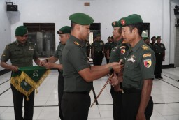 Dandim 0810 Nganjuk Pimpin Serah Terima Jabatan Perwira Kodim 0810/Nganjuk