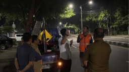 PJU Bypass Nganjuk Nyala Lagi, Wabup Trihandy Sebut Progres Capai 85 Persen