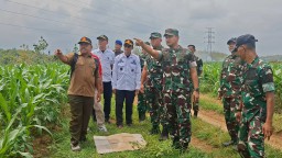 Danrem 081/DSJ Tinjau Lokasi Rencana Pembangunan Batalyon TP dan Koperasi Merah Putih di Kabupaten Nganjuk