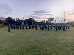 Babinsa Koramil 0810/06 Kertosono Pimpin Senam Pagi Peserta PKPNU Angkatan ke-72