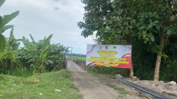 Bangkitkan Semangat Gotong Royong, Kodim 0810 Nganjuk Bangun Jembatan Gantung Perintis Garuda di Bagor Wetan Sukomoro