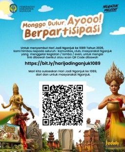 Hari Jadi Nganjuk ke-1089, Pesta Rakyat yang Mengangkat Potensi Lokal, Dengan Semangat "Nganjuk Melesat", Masyarakat Diajak Berpartisipasi