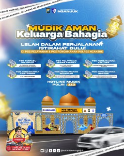Anda Mudik Lewat Nganjuk, Istirahat Disini Saja, Ada WiFi, Cafe Sampai Pijat Gratis Disediakan Polisi