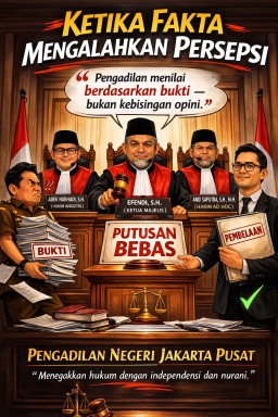 Majelis Hakim Bebaskan Tiga Terdakwa Obstruction of Justice, Mereka Adalah, Advokat, Direktur TV dan Pengelola Medsos