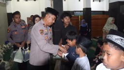 Santuni Yatim Piatu, Polres Nganjuk Gabungkan Pembinaan Rohani dengan Kepedulian Sosial