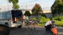 Ugal Ugalan, Bus SS Lindas Seorang Mahasiswa di Jalan Raya Nganjuk Kertosono