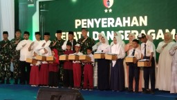 1.500 Seragam Sekolah Gratis untuk Siswa SD dan SMP di Nganjuk | Kodam V Brawijaya Dorong Pendidikan dan UMKM Lokal