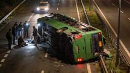 Bus Restu Terguling di Tol Jombang, 1 Tewas dan 11 Luka Berat