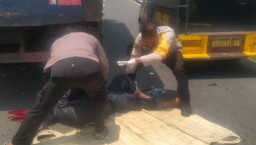 Jaket Tersangkut Rantai, Pengendara Motor di Baron Tewas Tabrak Truk Fuso