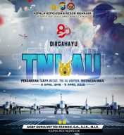 HUT ke-80 TNI AU, Kapolres Nganjuk: Pengabdian Tanpa Batas demi Indonesia Maju