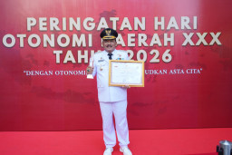 Bupati Marhaen Raih Penghargaan Nasional, Skor Tertinggi Masuk 15 Besar Nasional