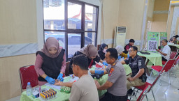 Dari Darah hingga Mental, 200 Personel Polres Nganjuk Dicek Total Hari Ini