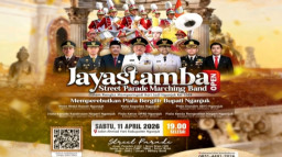 Jayastamba Street Parade Marching Band Siap Meriahkan HUT Nganjuk ke 1.089
