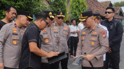 Siagakan Ratusan Personel, Polres Nganjuk Amankan Kunjungan Wakapolri ke Museum Marsinah