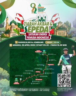Gowes Lintas 6 Kota/Kabupaten, Ketum GP Ansor Ajak Kader & Masyarakat Jatim Ziarah Kubro Bangkalan - Jombang