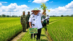 Infrastruktur Melejit, Sawah Tetap Lestari, Bupati Marhaen Pasang Badan Jaga Sawah Produktif di Nganjuk