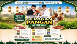 Sambut Idul Adha, Pemkab Nganjuk Gelar Gerakan Pangan Murah di Museum Tritik
