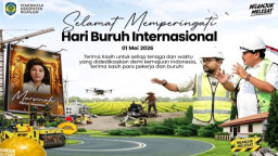 Hormat Sang Pejuang, Bupati Marhaen Djumadi Ucapkan Selamat Hari Buruh Internasional