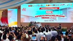 Presiden Prabowo Resmikan 1.061 KDKMP di Nganjuk, Koperasi Menggusur Dominasi Tengkulak