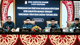Ketuk Palu, DPRD Nganjuk Sahkan Raperda Desa, Payung Hukum Pilkades Serentak Resmi Terbentuk
