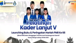 Peringati Harlah ke - 66, PMII Nganjuk Gelar Pelatihan Kader & Launching Buku Baru