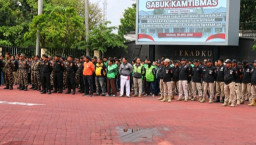 Solid & Kuat, Polres Nganjuk Gelar Apel Besar Sabuk Kamtibmas, Siap Hadapi Beragam Tantangan