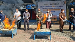 Madiun Jadi Jalur Tikus Rokok Ilegal, Bea Cukai Hanguskan 4,6 Juta Batang Senilai Rp 4,2 Miliar
