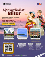 Jelajahi Bumi Bung Karno Tanpa Macet, KAI Daop 7 Hadirkan Open Trip 'Rail Tour Blitar', Tiket Mulai 385 Ribu