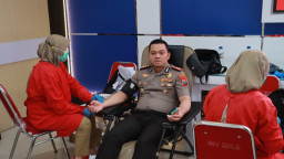 Sambut Hari Bhayangkara ke-80, Polres Nganjuk Sumbang 150 Kantong Darah untuk Kemanusiaan
