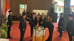 Lantik 4 Pejabat Eselon II, Bupati Marhaen: Belajar dari Juru Parkir, Menjaga Meski Bukan Milik Sendiri