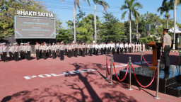 Asah Jiwa Bhayangkara, 14 Taruna Akpol Angkatan 58 Mulai Latja di Polres Nganjuk