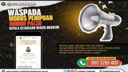 Waspada.! Setelah Kasi Intel Nama Kajari Nganjuk Dr. Dino Kriesmiardi Dicatut Penipu, Sasar Pejabat Pemkab
