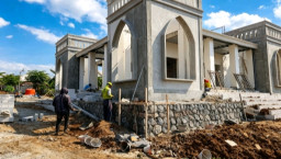 Karya Bhakti Kodim Nganjuk Bersama PT Dua Naga, Akselerasi Pembangunan Masjid Al Hikmah Ngetos, Progres Tembus 76 Persen