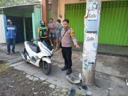 Berkendara Dalam Pengaruh Alkohol, Pelajar di Tanjunganom Hantam Tiang Listrik