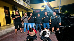 Anak Angkat dan Pacar Jadi Terduga Pelaku Pembunuhan Pria di Ngronggot, Ditangkap Resmob Nganjuk di Sidoarjo